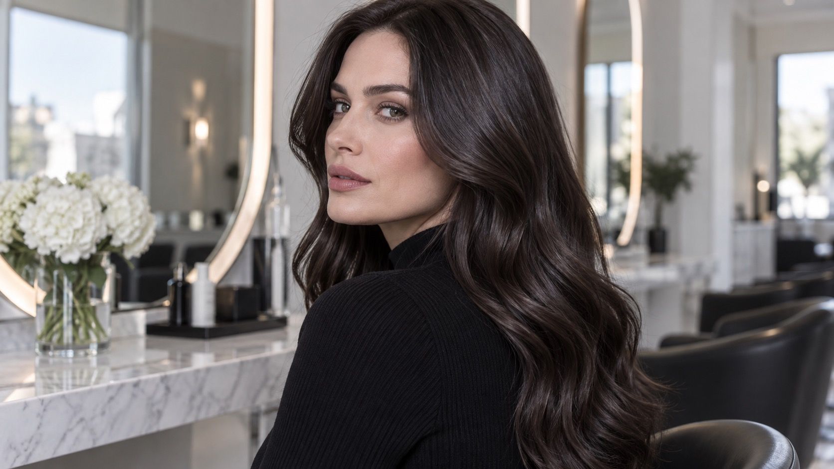 Cool Winter Hair Colors: High-Contrast Shades Without Harshness