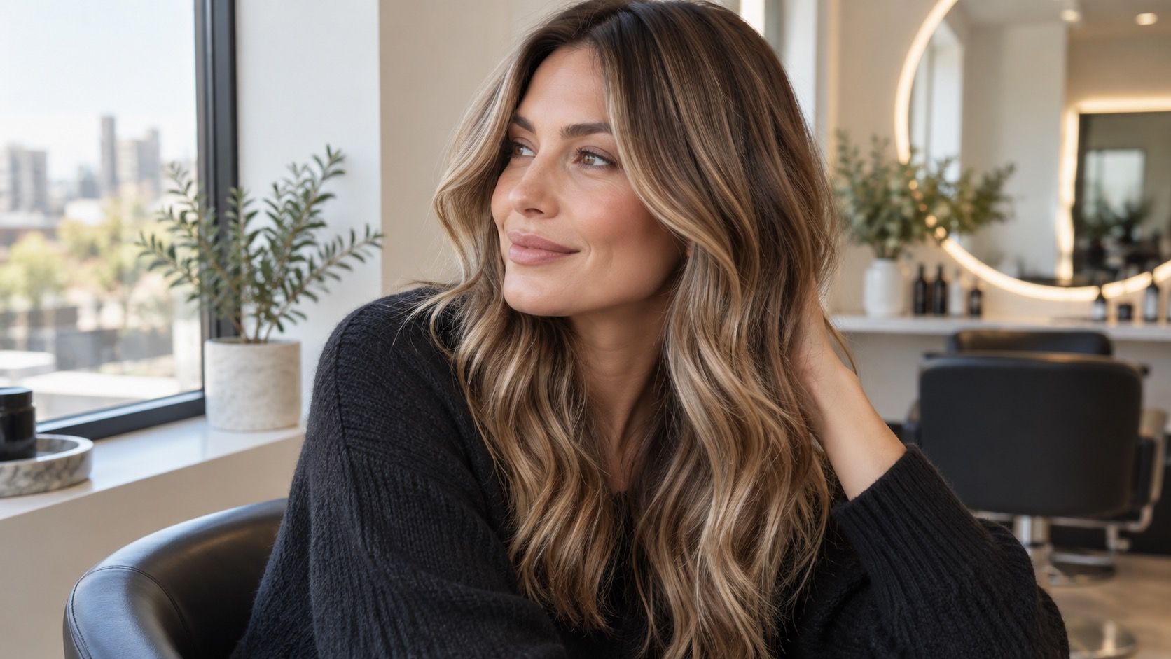 Softly blended low-maintenance hair colour